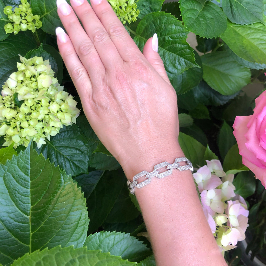 Antique Old Mine Diamond & Gold Deco Bracelet