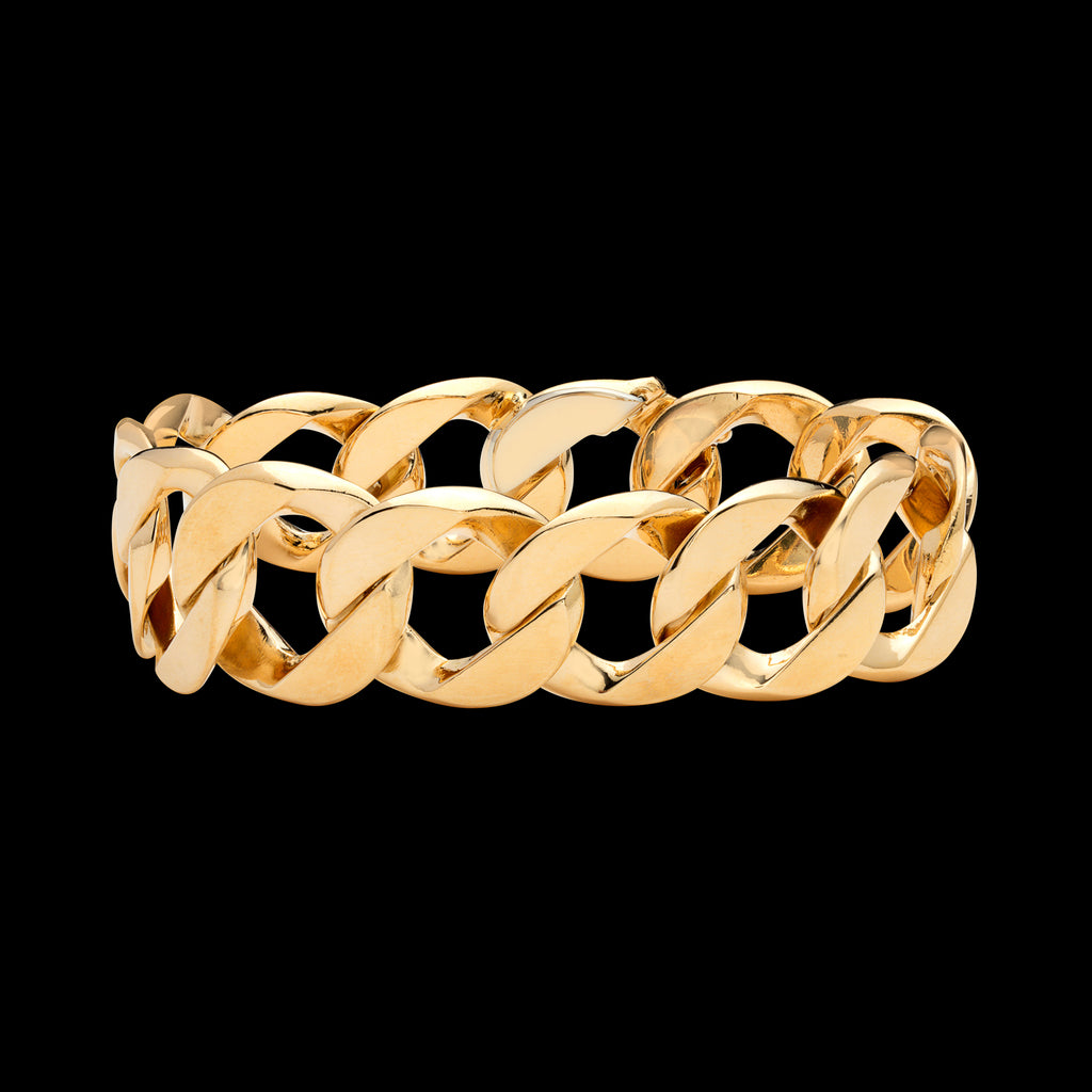 Classic Verdura 18k Gold Curb Link Bracelet