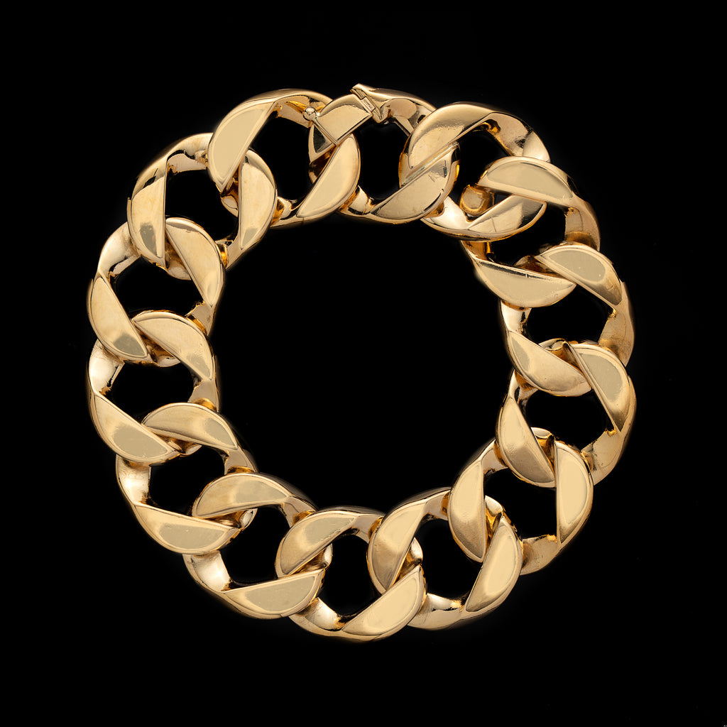 Classic Verdura 18k Gold Curb Link Bracelet