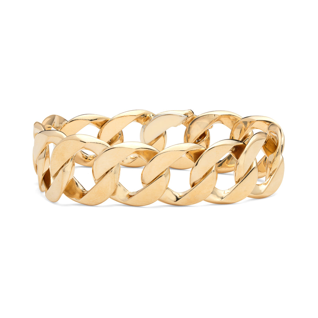 Classic Verdura 18k Gold Curb Link Bracelet