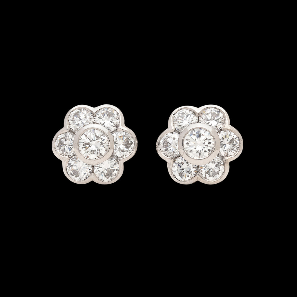 Hans D. Krieger Diamond Stud Earrings