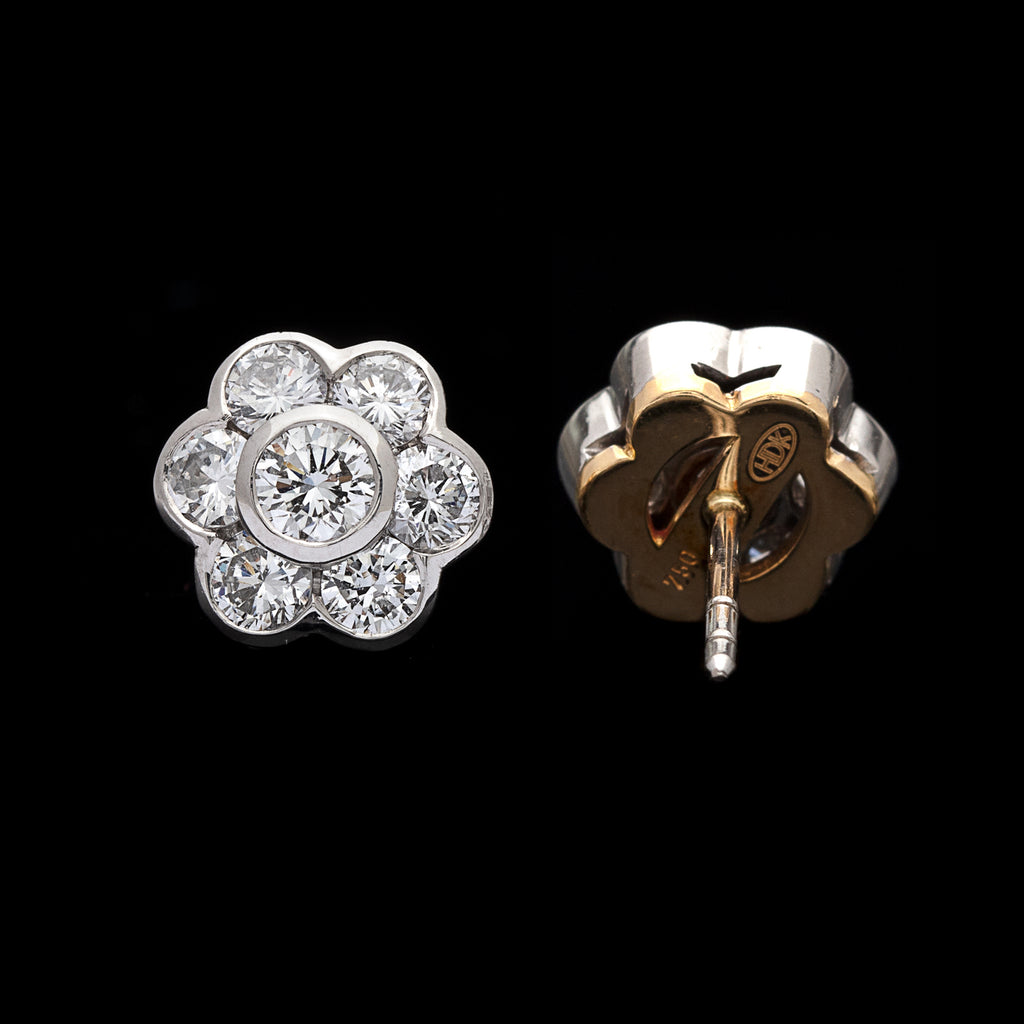 Hans D. Krieger Diamond Stud Earrings