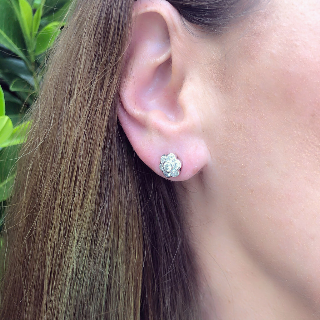 Hans D. Krieger Diamond Stud Earrings