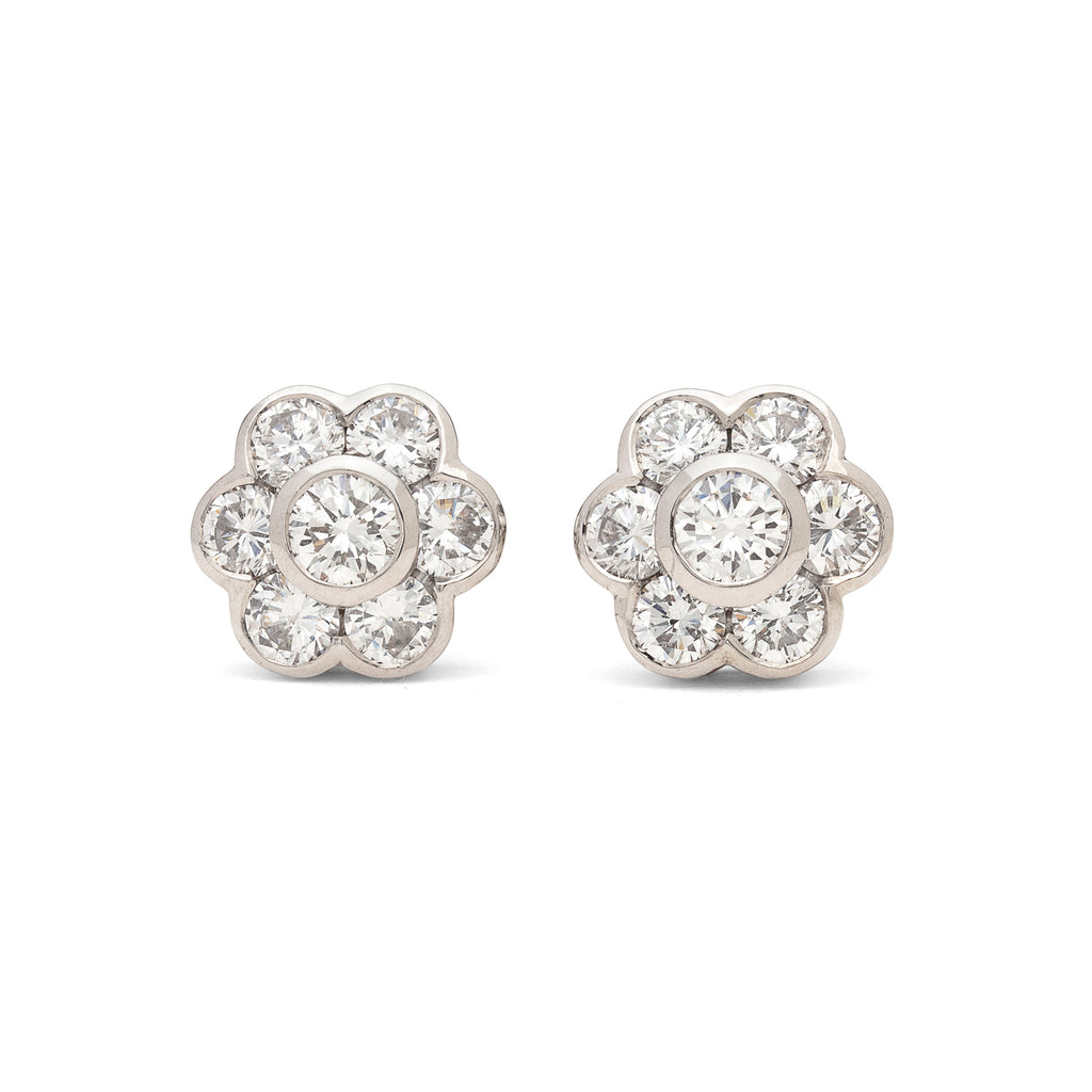 Hans D. Krieger Diamond Stud Earrings