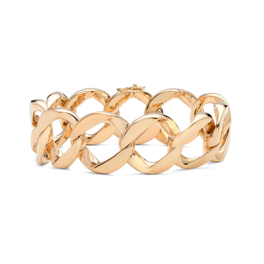 Yellow Gold Diamond Link Bracelet