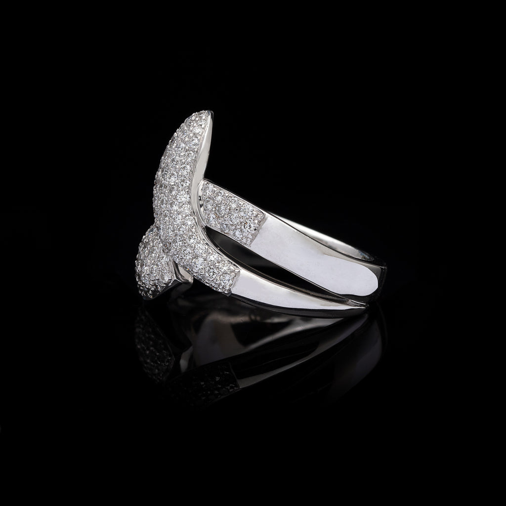 Hans D. Krieger Diamond Snake Ring