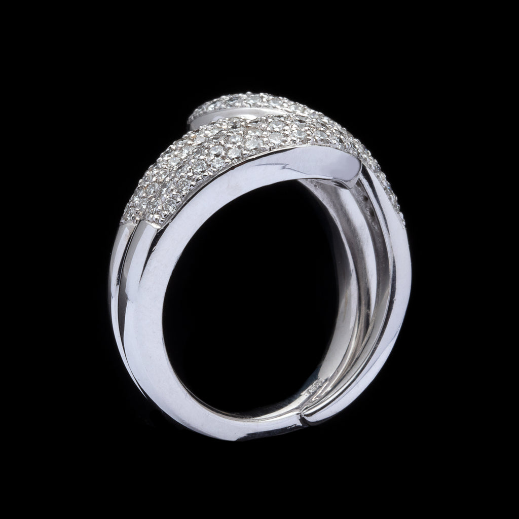 Hans D. Krieger Diamond Snake Ring