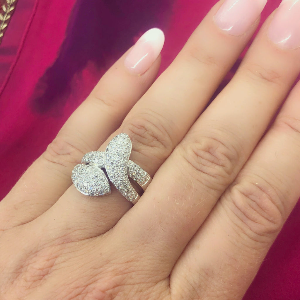 Hans D. Krieger Diamond Snake Ring