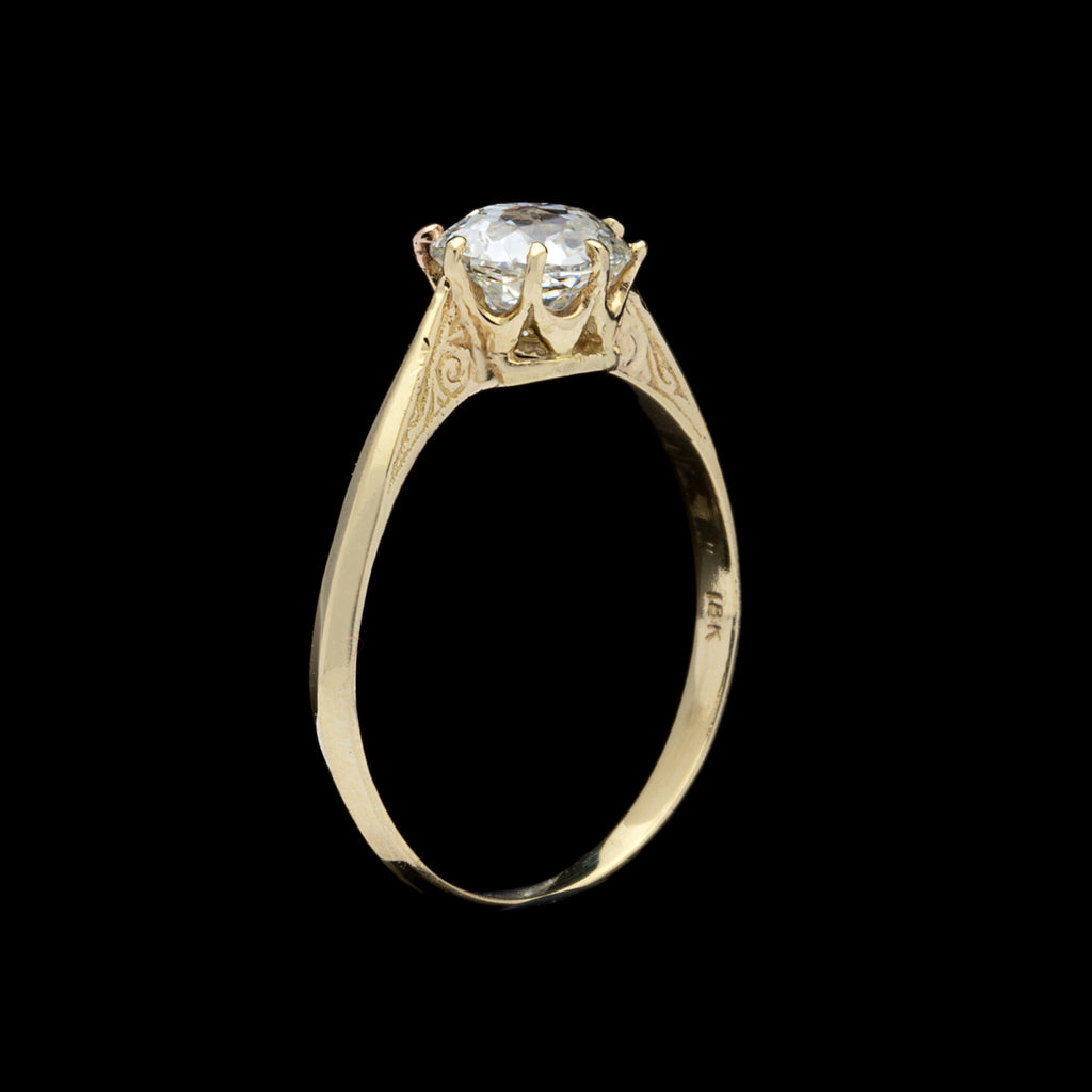 1.03 carat Crown Jubilee Cut Diamond Ring