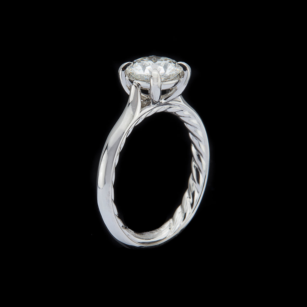 David Yurman "Eden" GIA 1.43-ct. G/VS1 Diamond Engagement Ring