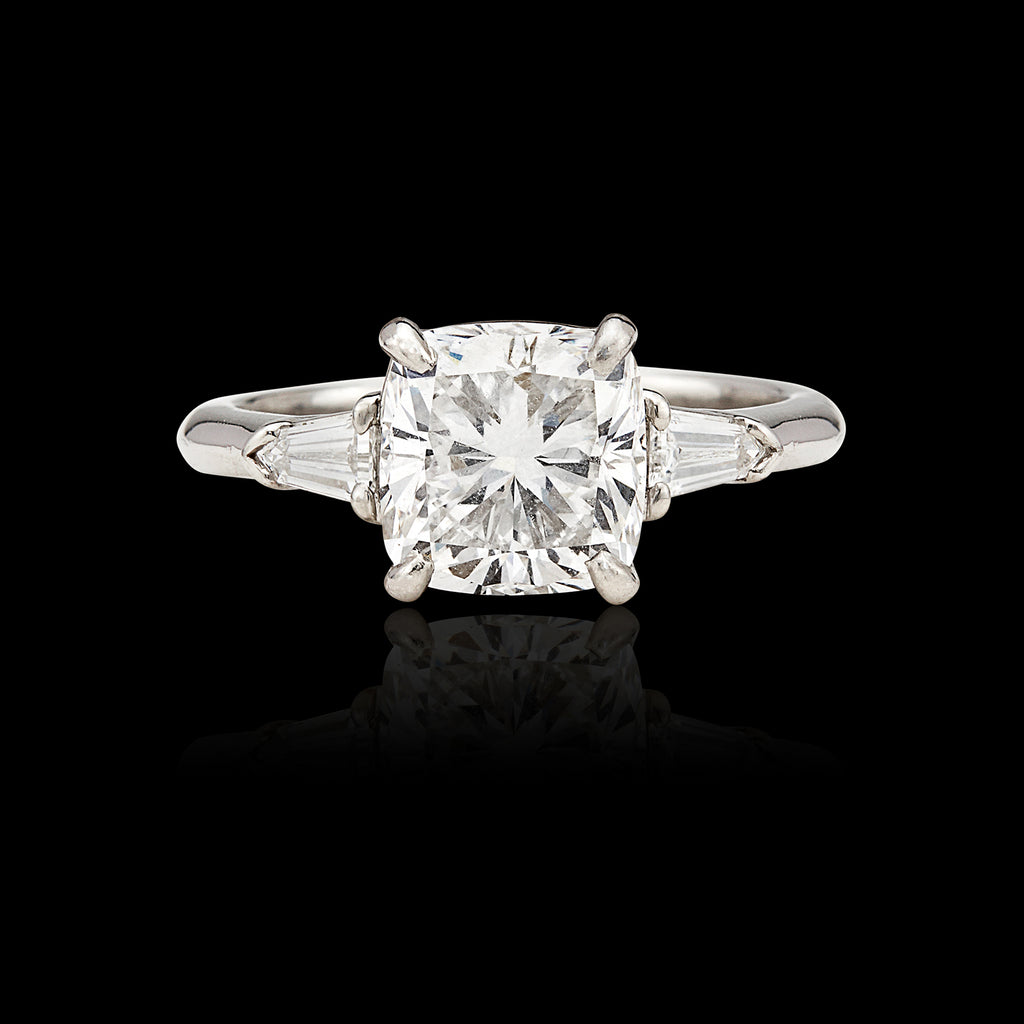 GIA 3.01-ct. F/VS1 Cushion Diamond Ring
