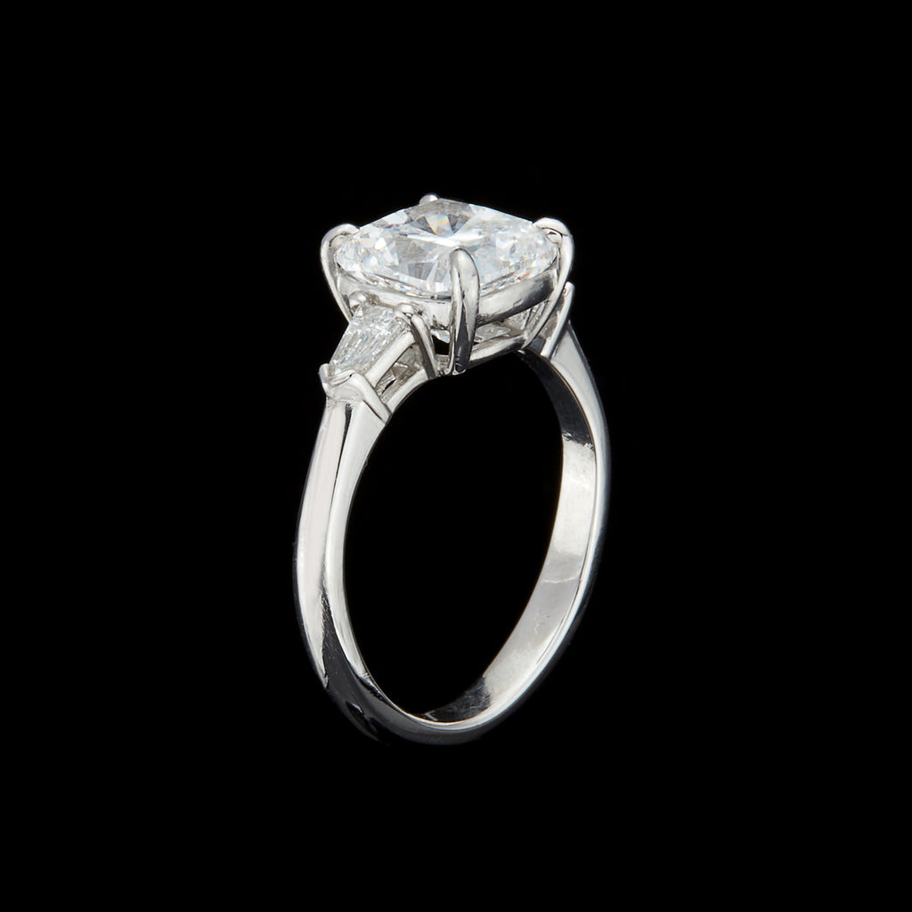 GIA 3.01-ct. F/VS1 Cushion Diamond Ring