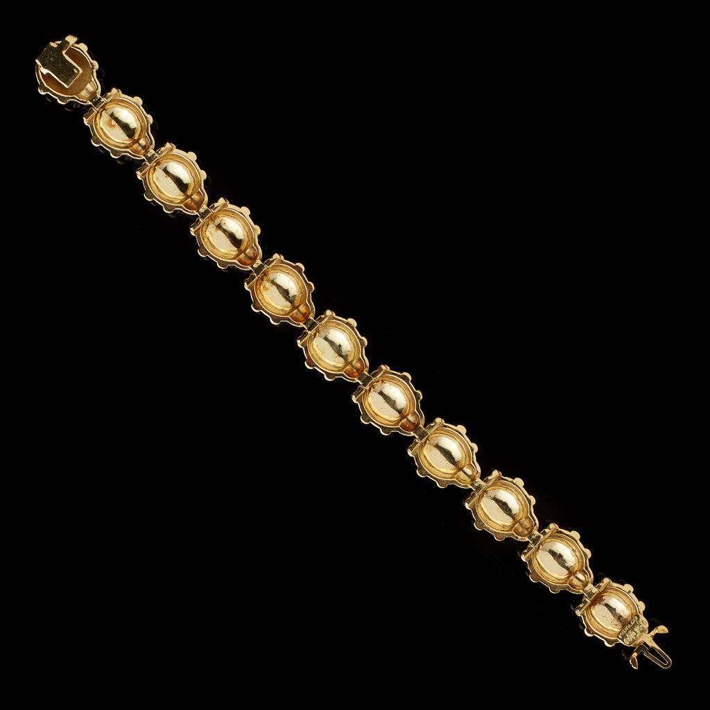 Hidalgo 18k Gold &  Enamel Lady Bug Bracelet
