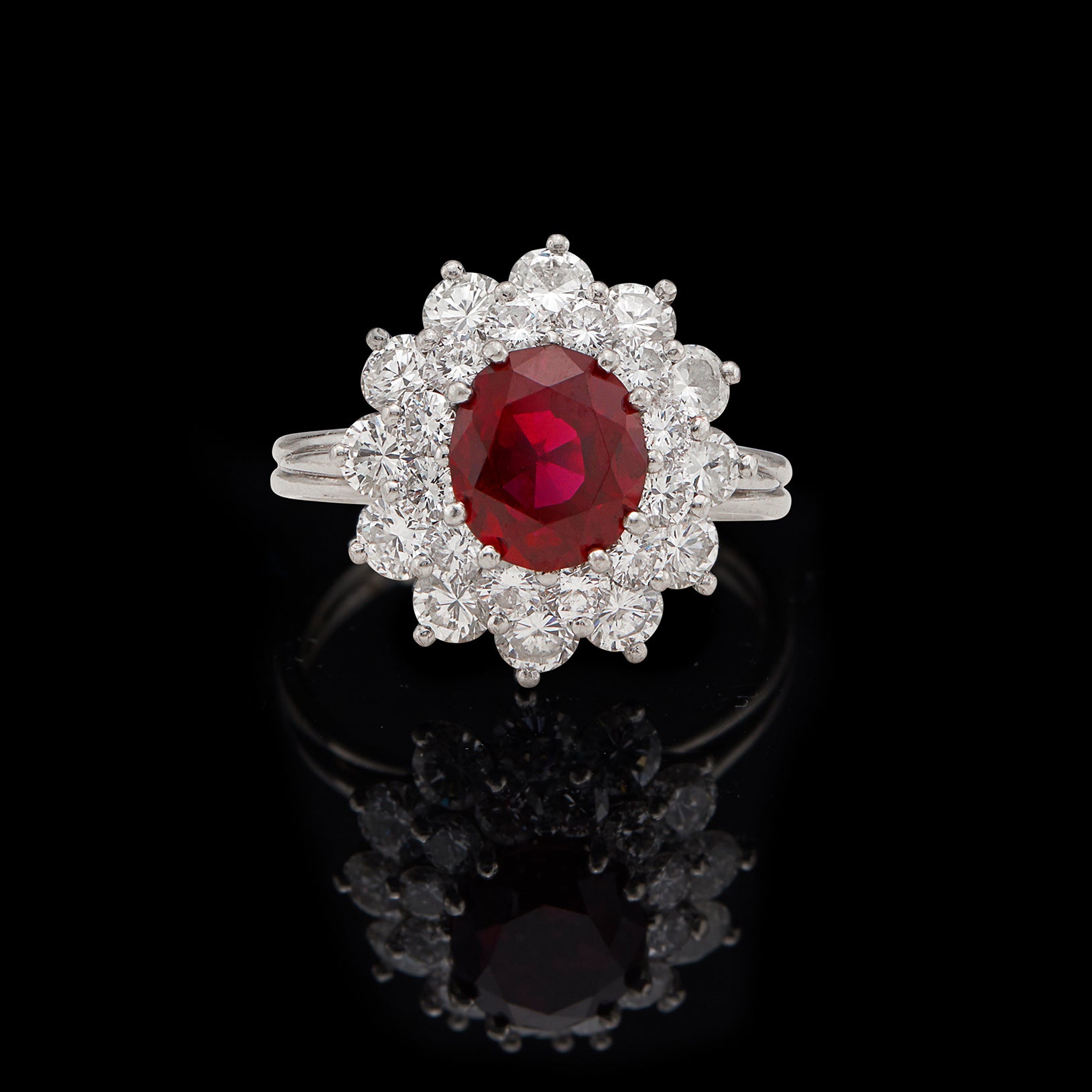 Tiffany Ruby Diamond Ring