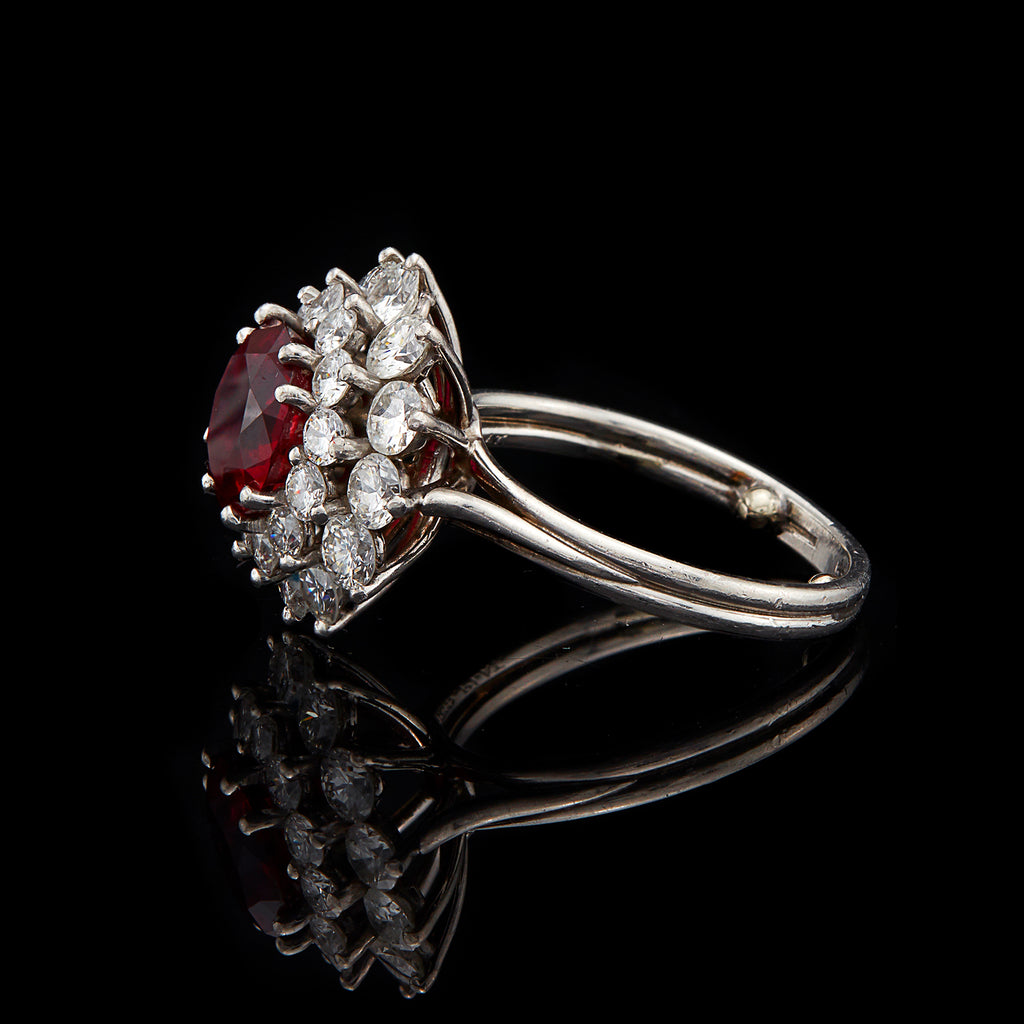 Tiffany & Co. Ruby & Diamond Ring