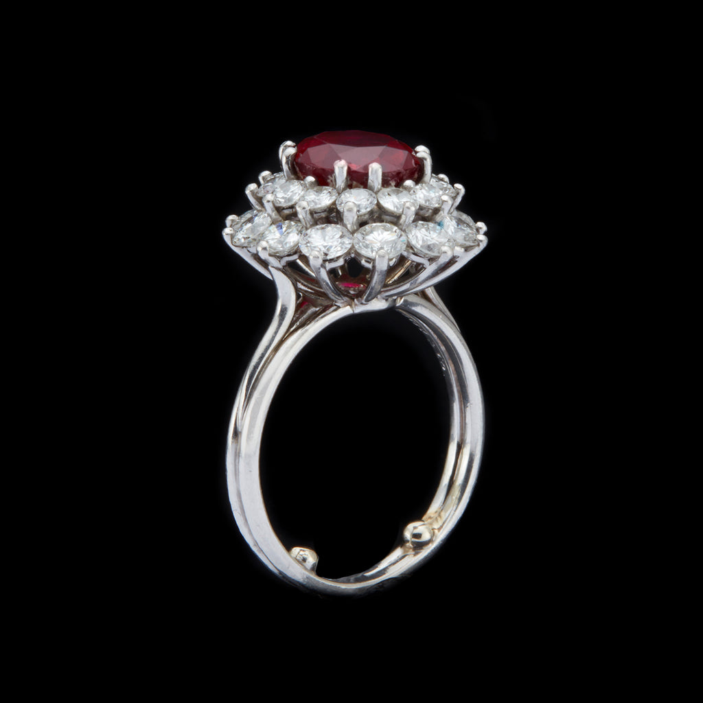 Tiffany & Co. Ruby & Diamond Ring