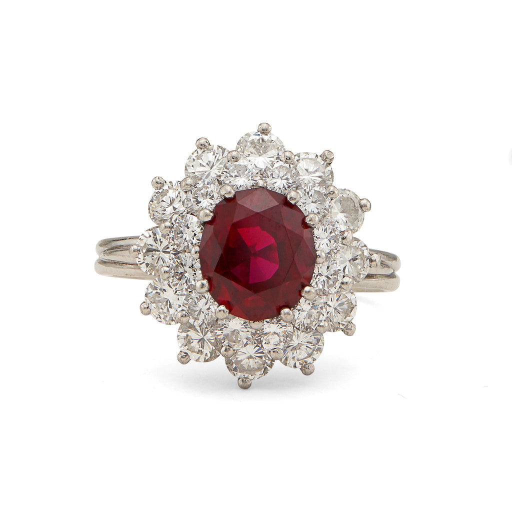 Tiffany & Co. Ruby & Diamond Ring