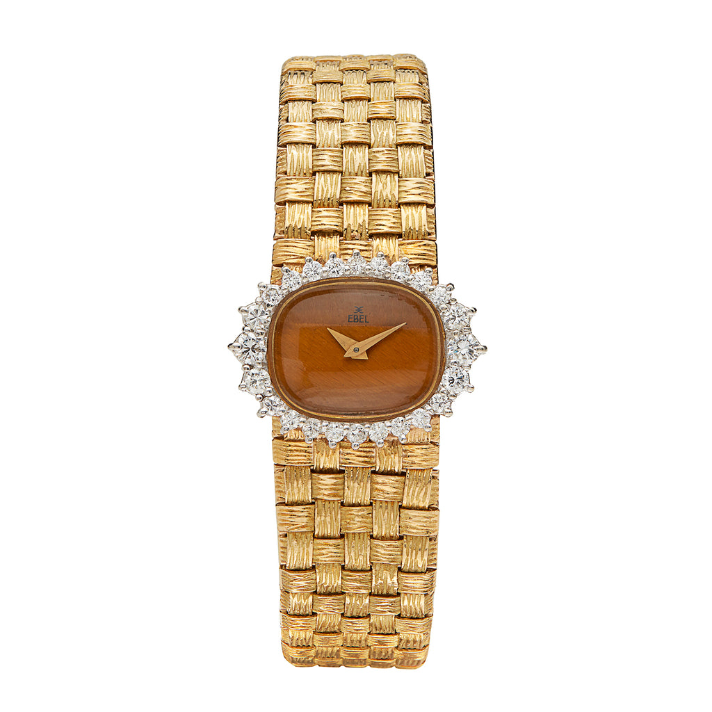 Ebel Diamond & 18k Gold Ladies Wristwatch