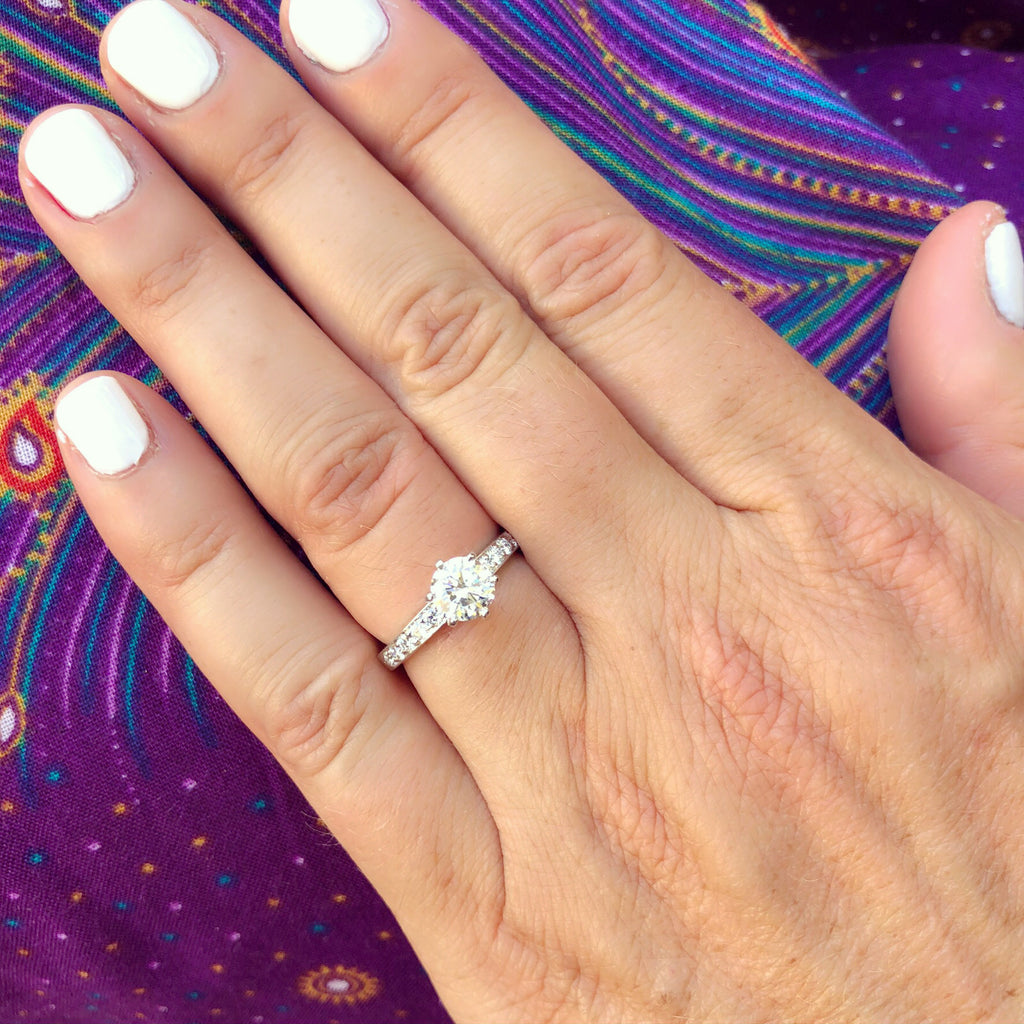 Tiffany & Co. Diamond Platinum Engagement Ring