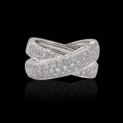Hans D. Krieger Diamond & 18k White Gold Ring