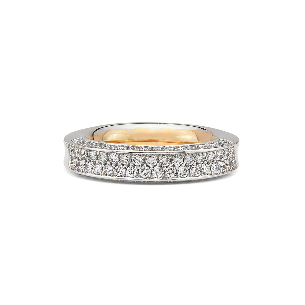 Hans D. Krieger Diamond & 18k Bicolor Gold Ring
