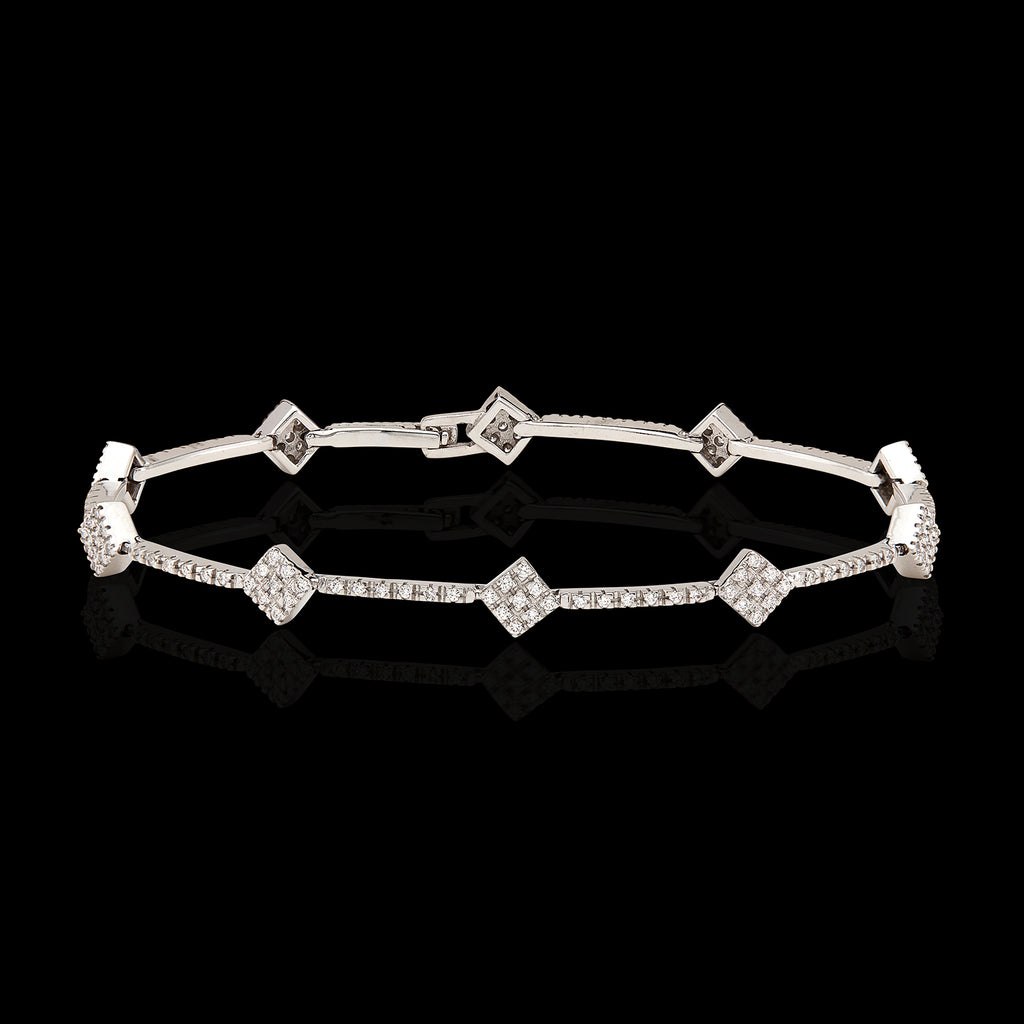 Hans D. Krieger Diamond & 18k White Gold Bracelet