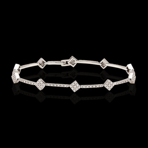 Hans D. Krieger Diamond & 18k White Gold Bracelet