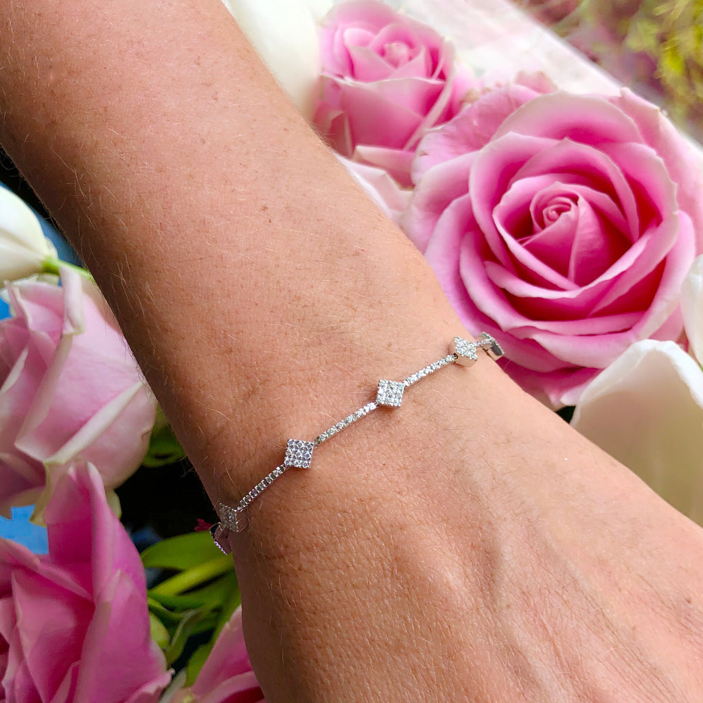 Hans D. Krieger Diamond & 18k White Gold Bracelet