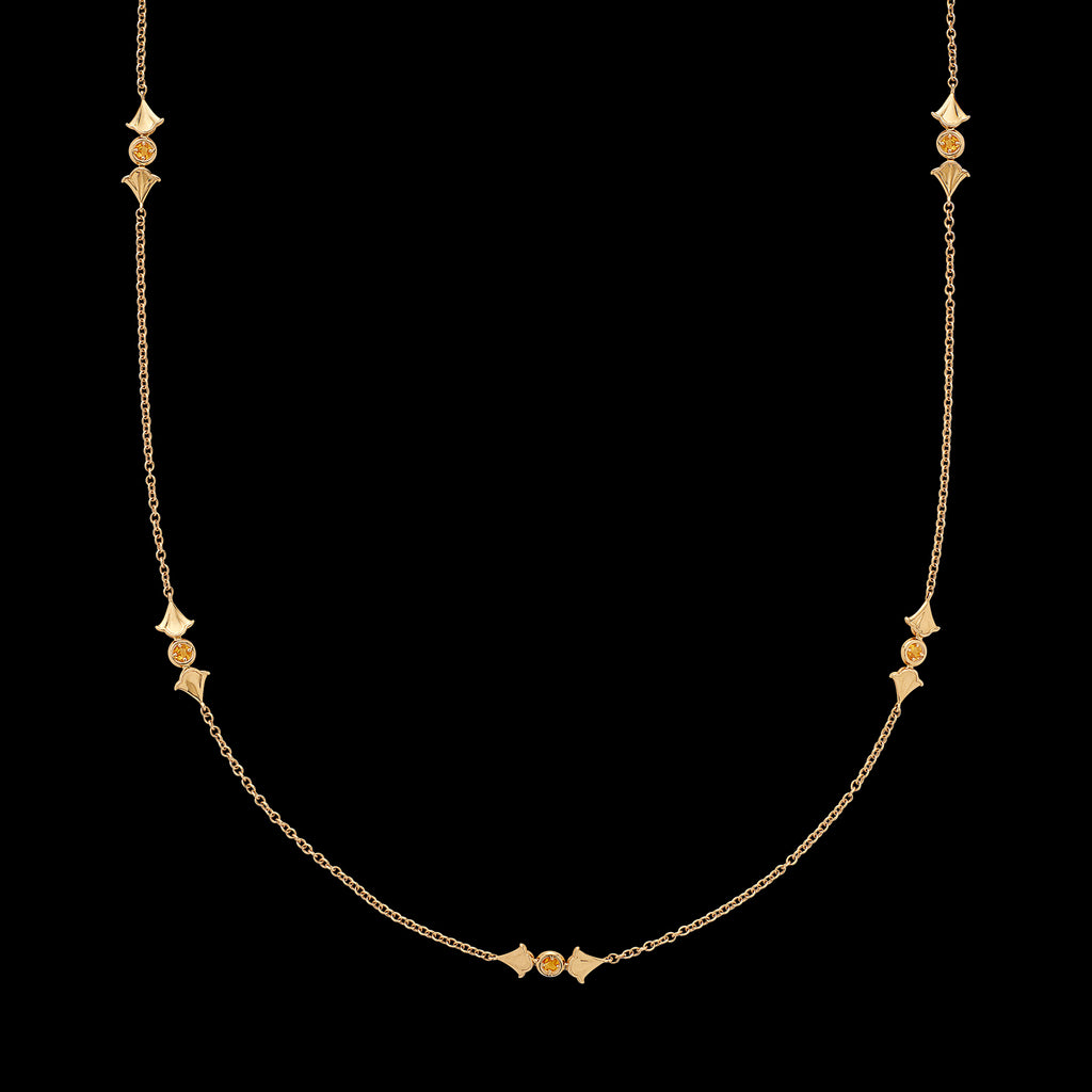 Marina B. Yellow Sapphire & 18k Gold Necklace
