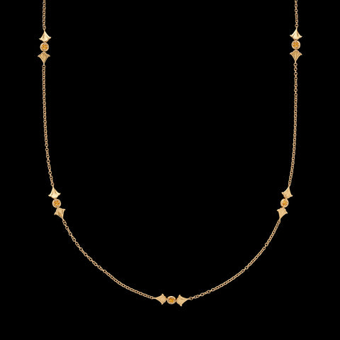 Marina B. Yellow Sapphire & 18k Gold Necklace