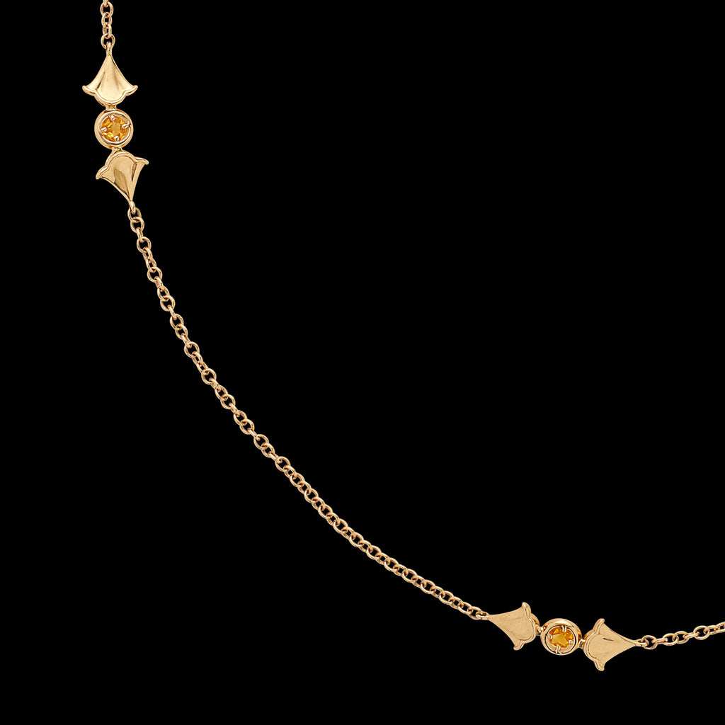 Marina B. Yellow Sapphire & 18k Gold Necklace