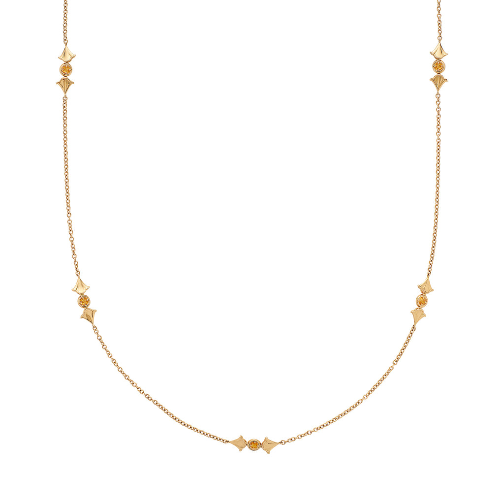 Marina B. Yellow Sapphire & 18k Gold Necklace