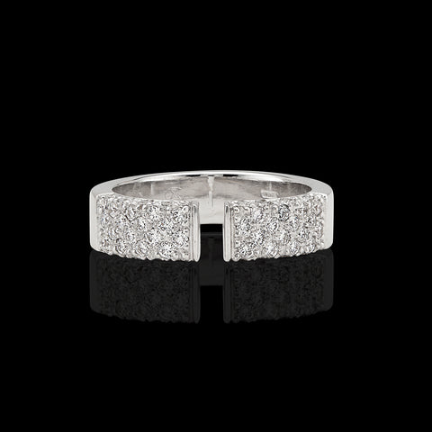 Gubelin Diamond & 18k White Gold Ring