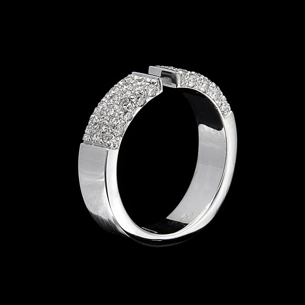 Gubelin Diamond & 18k White Gold Ring