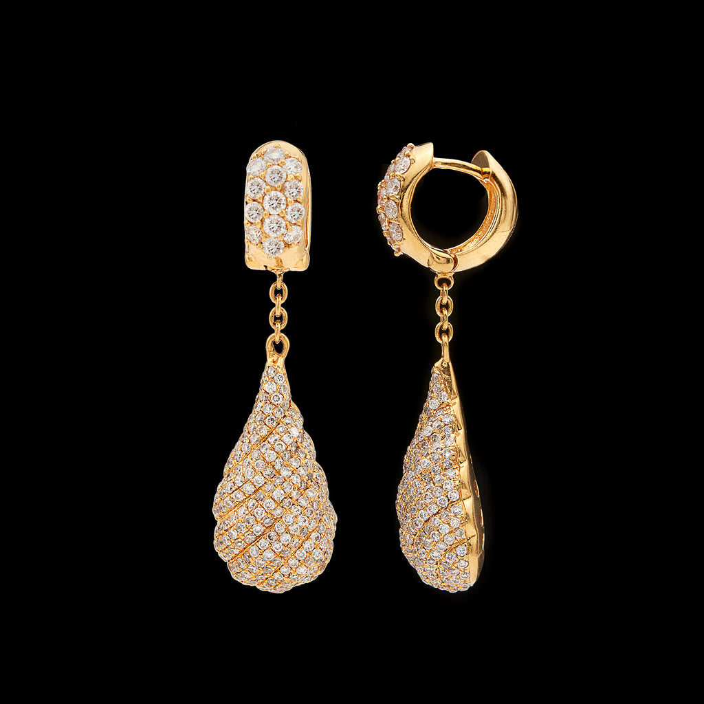 Salavetti Diamond & 18k Gold Earrings