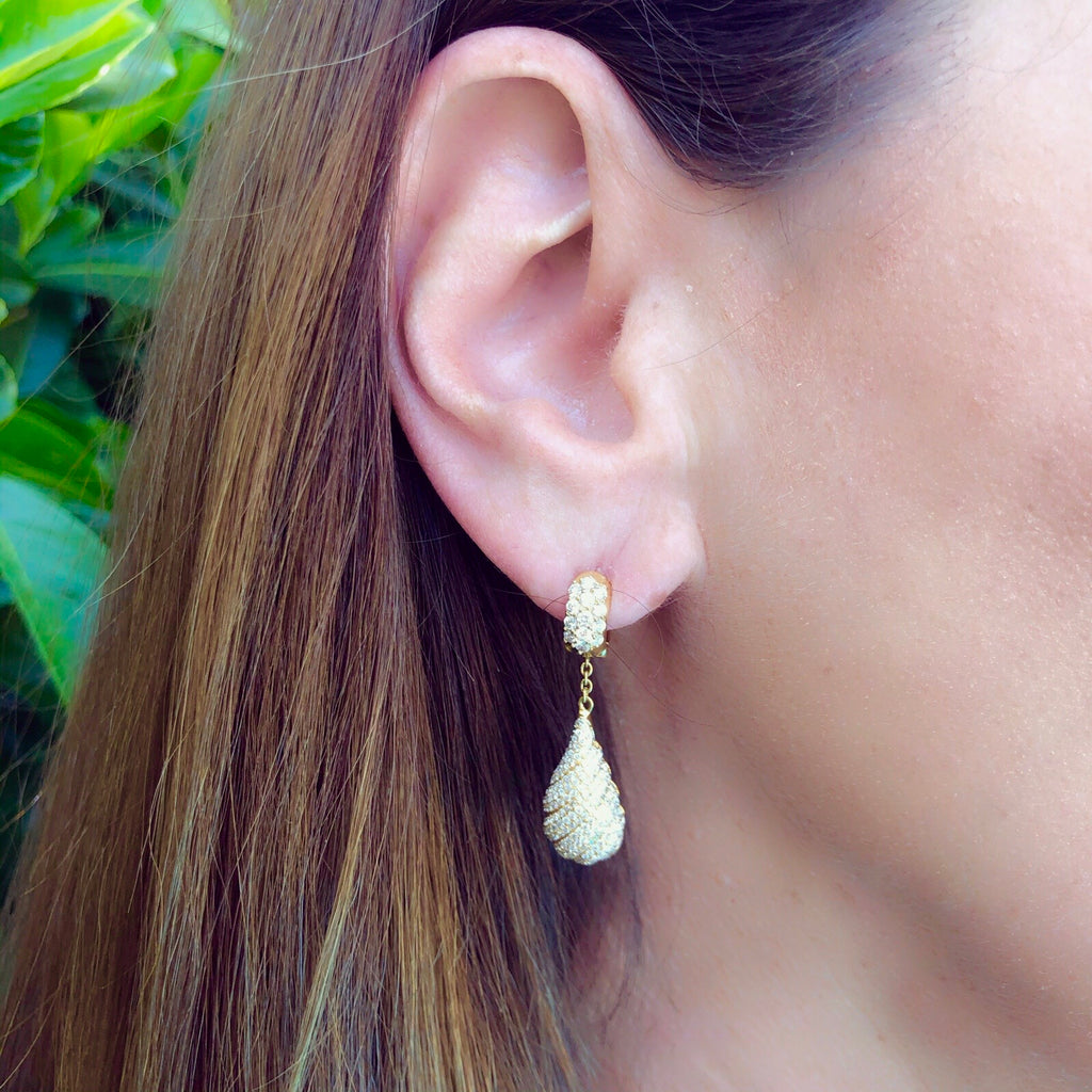 Salavetti Diamond & 18k Gold Earrings