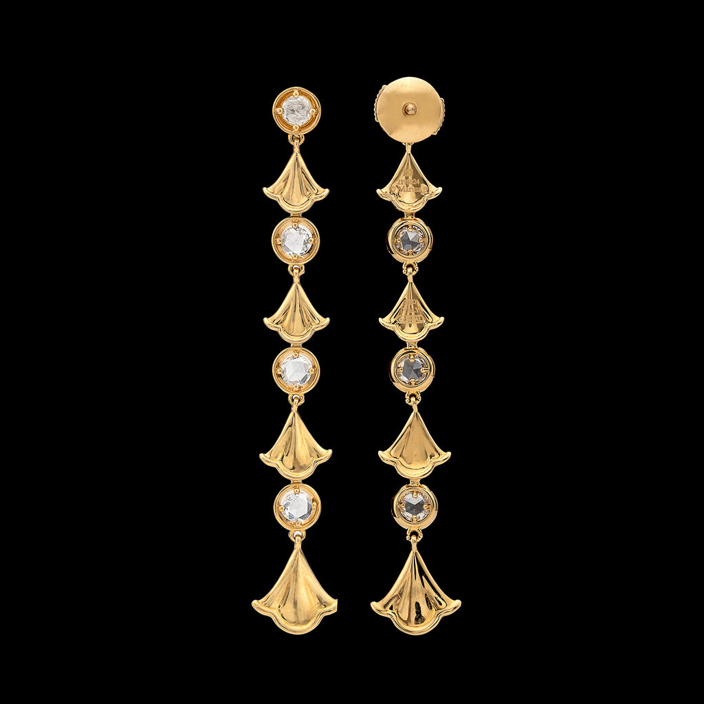 Marina B. Diamond & 18k Gold Pendant Earrings