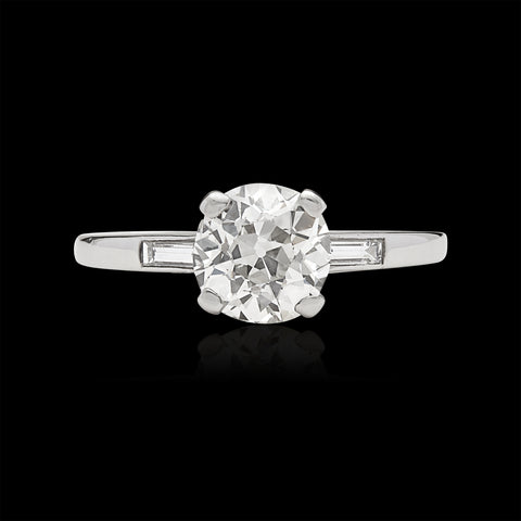 1.63-ct. Old European-Cut Diamond Engagement Ring