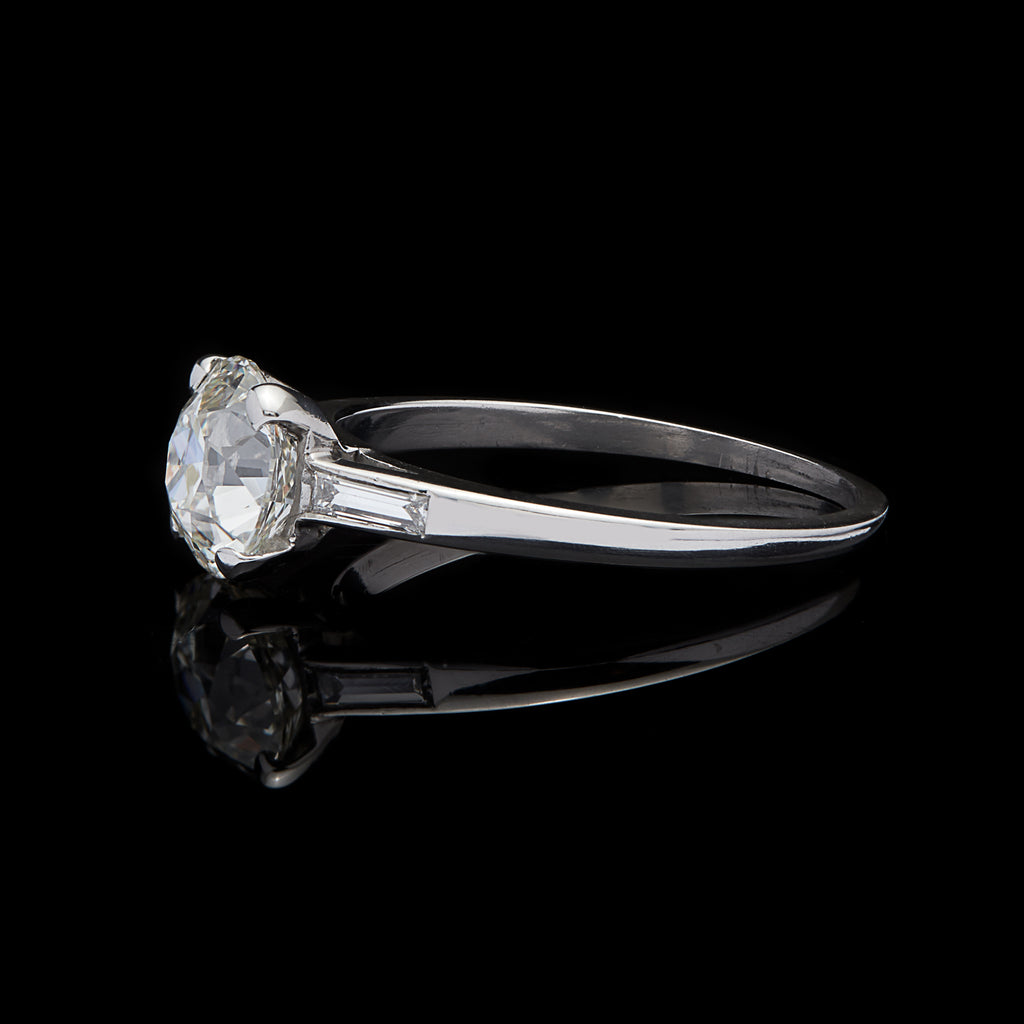 1.63-ct. Old European-Cut Diamond Engagement Ring