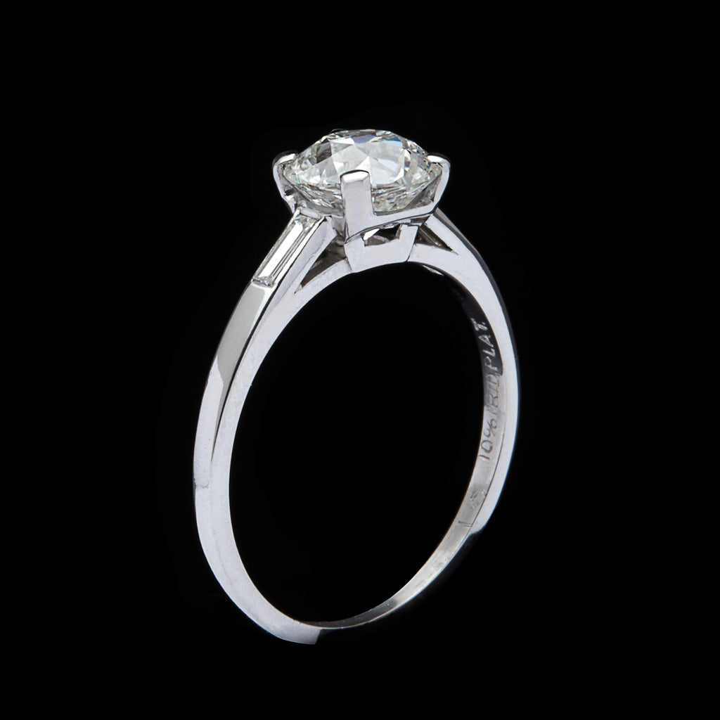 1.63-ct. Old European-Cut Diamond Engagement Ring