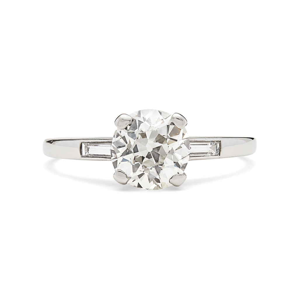 1.63-ct. Old European-Cut Diamond Engagement Ring