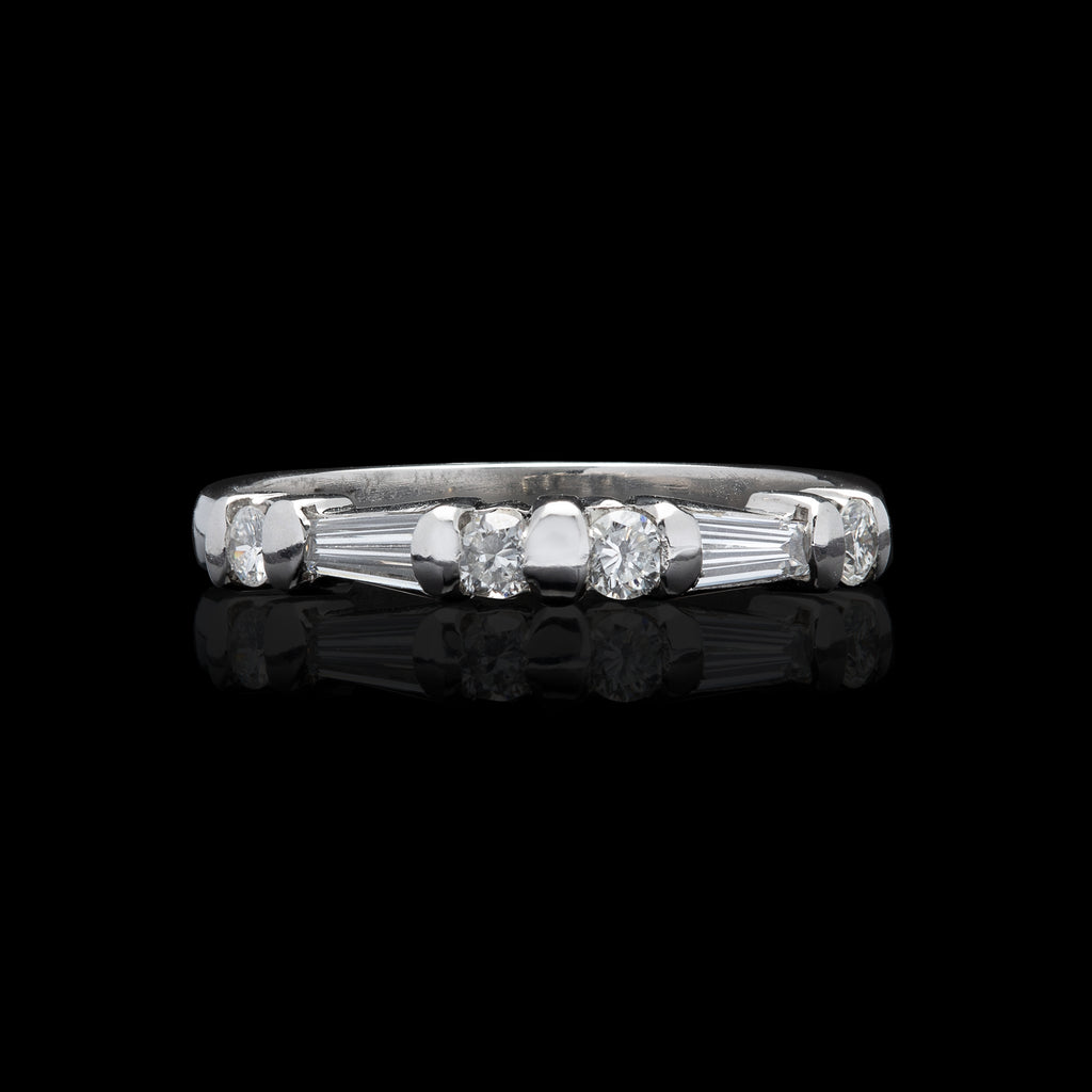 Diamond & Platinum Wedding Band