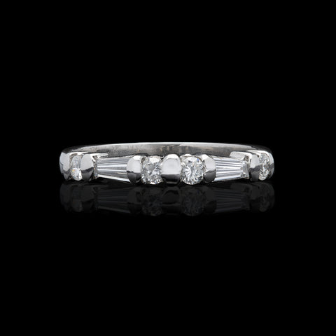 Diamond & Platinum Wedding Band
