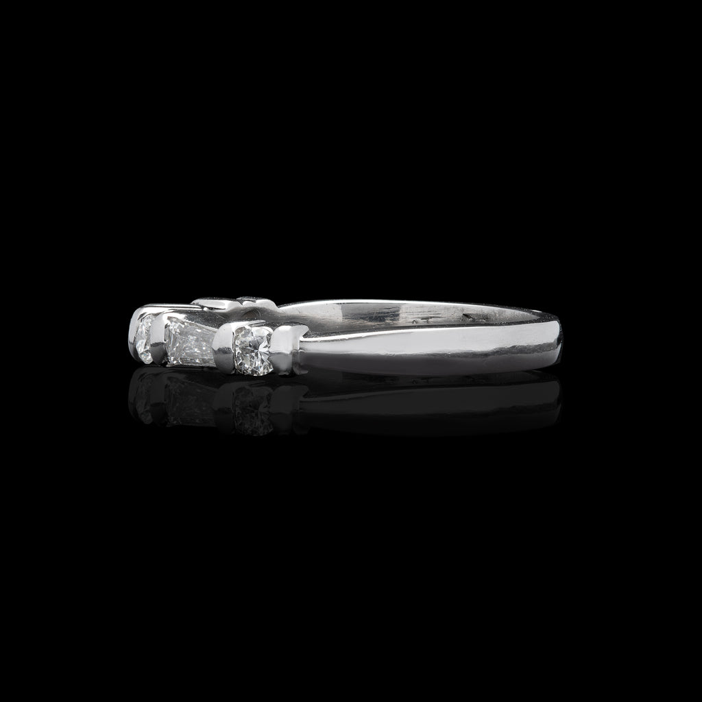 Diamond & Platinum Wedding Band