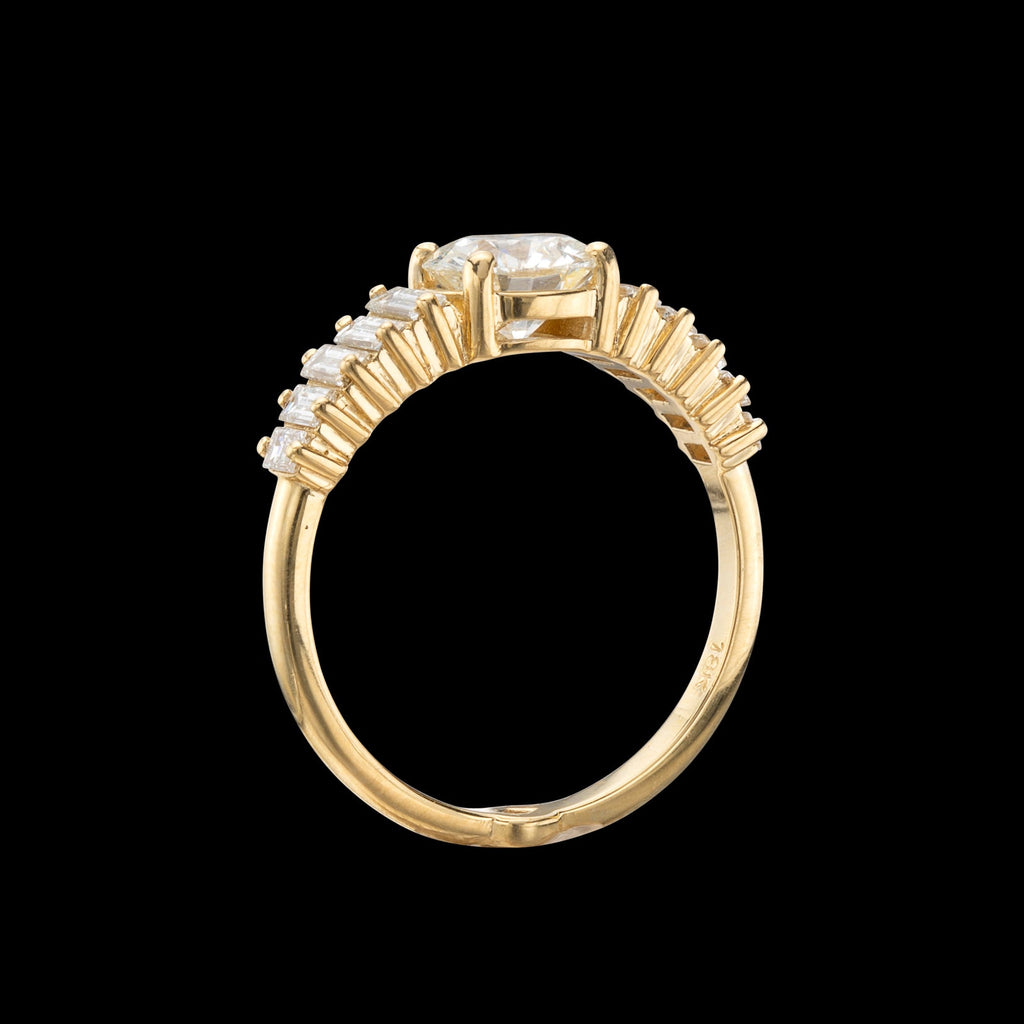 GIA 1.08-ct. H/SI1 Diamond Engagement Ring