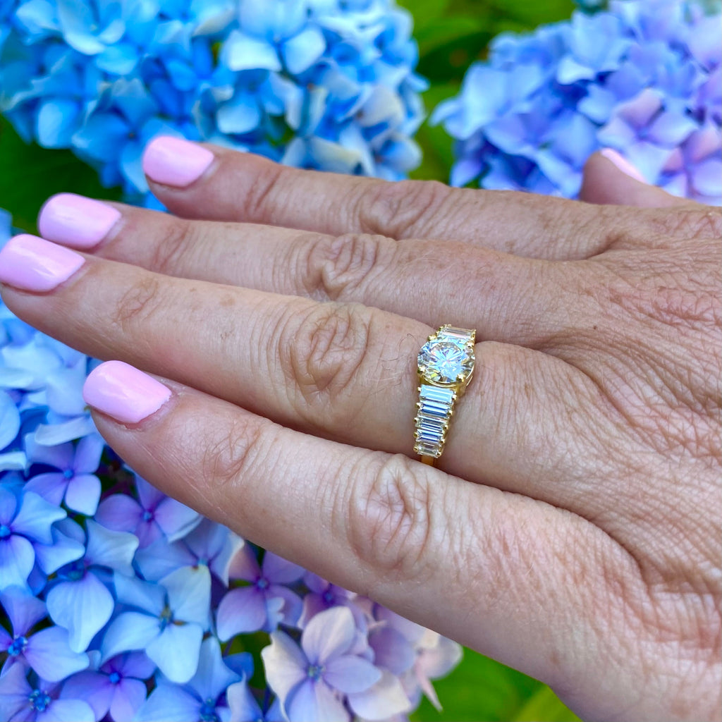 GIA 1.08-ct. H/SI1 Diamond Engagement Ring