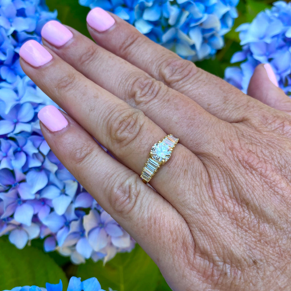 GIA 1.08-ct. H/SI1 Diamond Engagement Ring