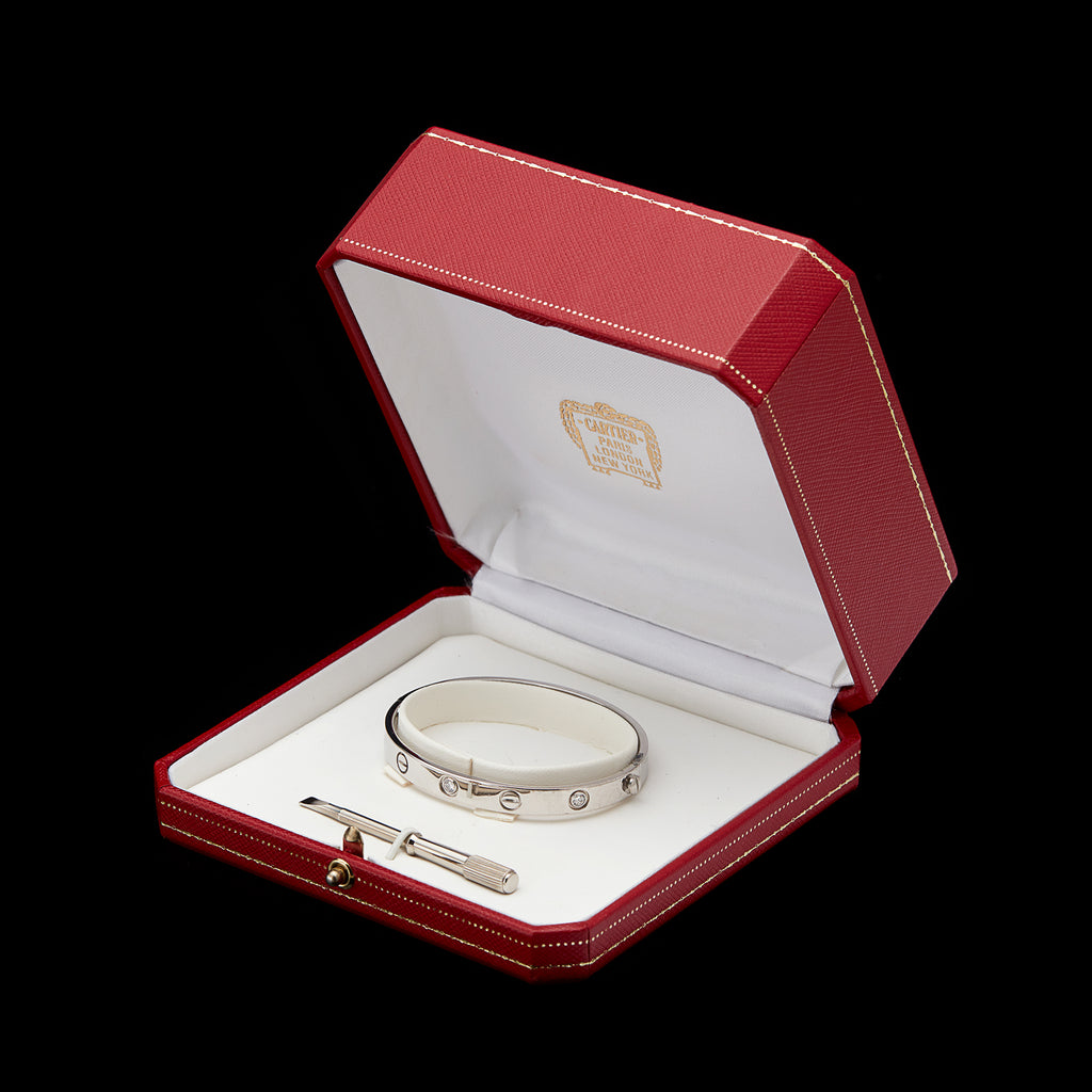 Cartier Diamond White Gold Love Bracelet