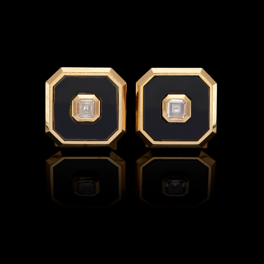 Man's Diamond & Onyx Dress Set