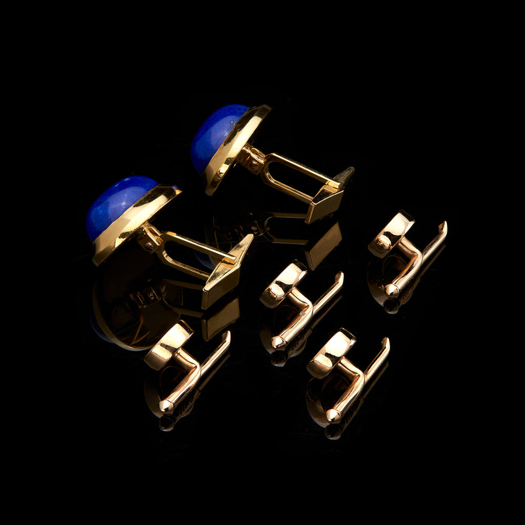 Men's Lapis & Gold Dress Set